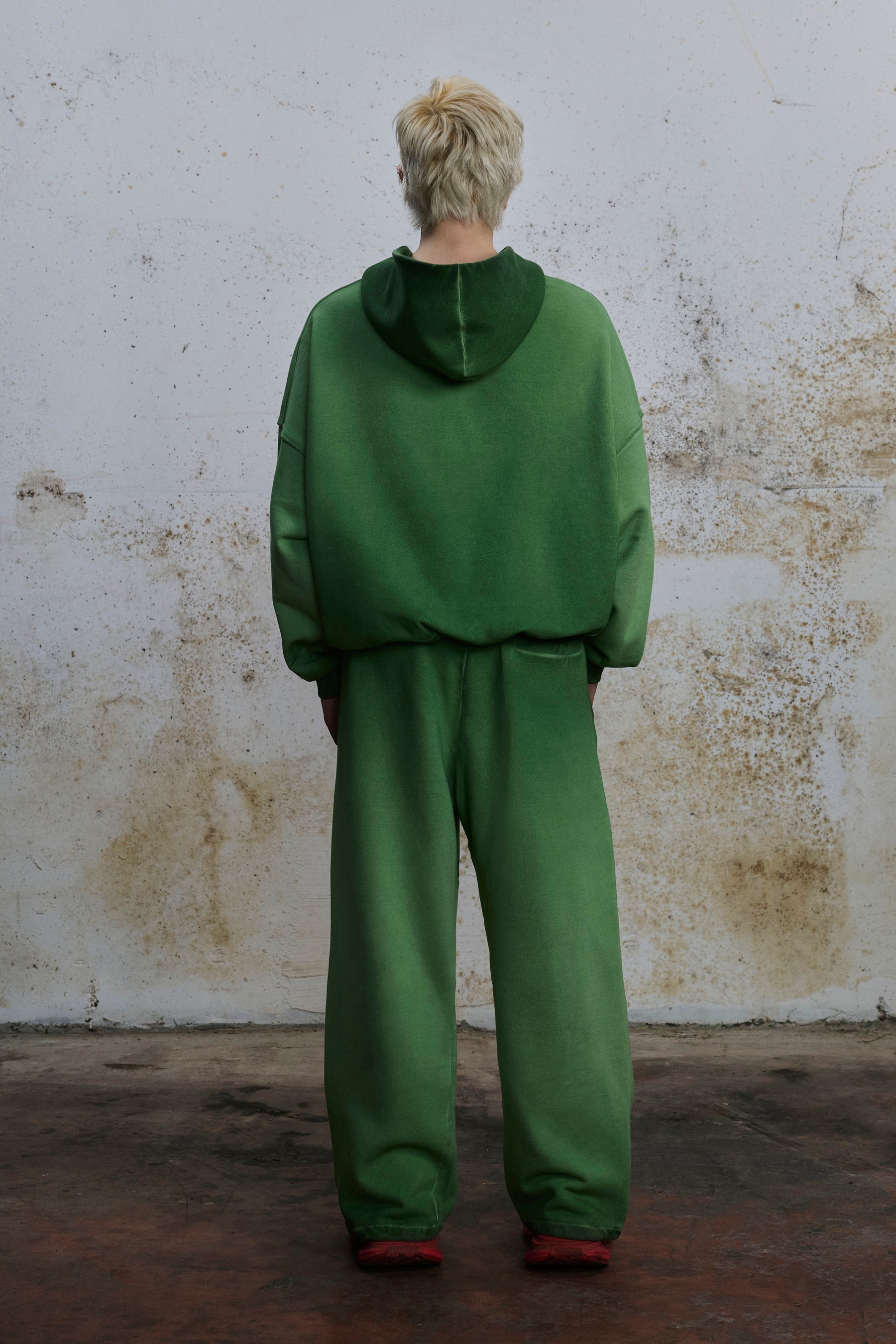 LINE I — HOODIE FADED GREEN